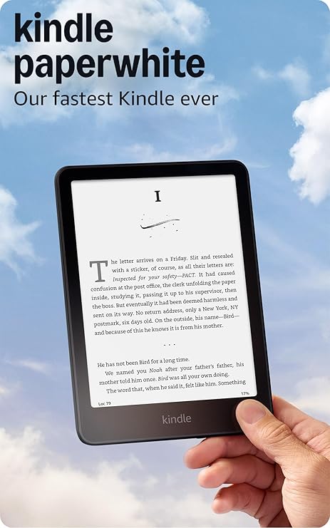 Amazon Kindle Paperwhite 16GB (newest model) – Our fastest Kindle ever, with new 7" glare-free display and weeks of battery life – Black
