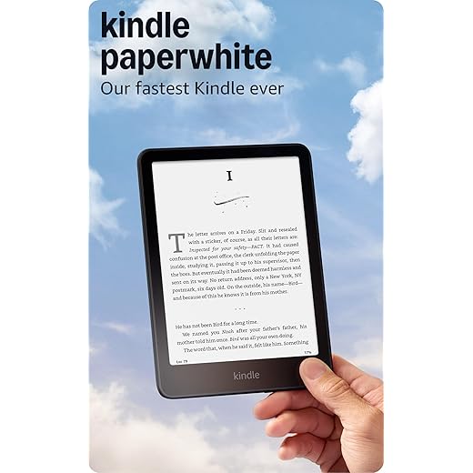 Amazon Kindle Paperwhite 16GB (newest model) – 20% faster, with new 7" glare-free display and weeks of battery life – Without lockscreen ads – Black