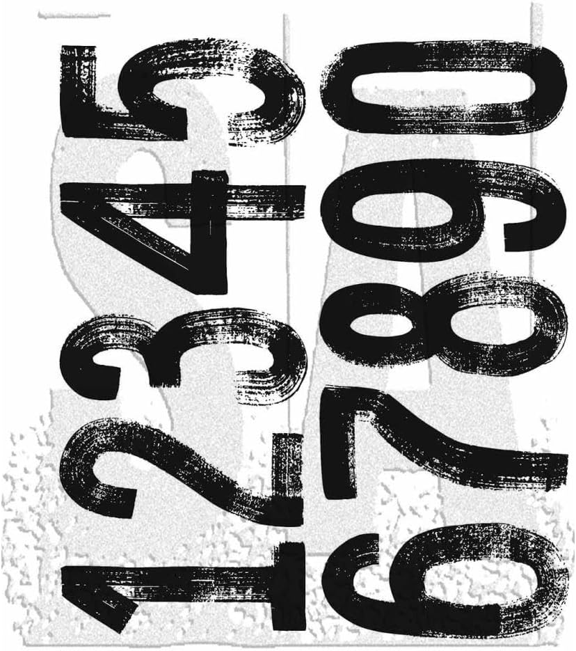 Tim Holtz Cling Stamps 7"X8.5" Paint by Number