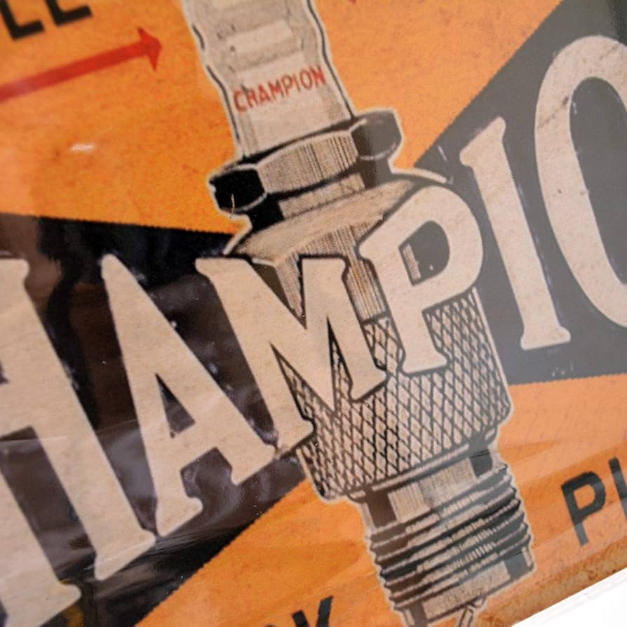 ハラペコあおむしchampion spark plugs vintage Amazon.com: Retro Vintage Tin Metal Sign, Champion Double