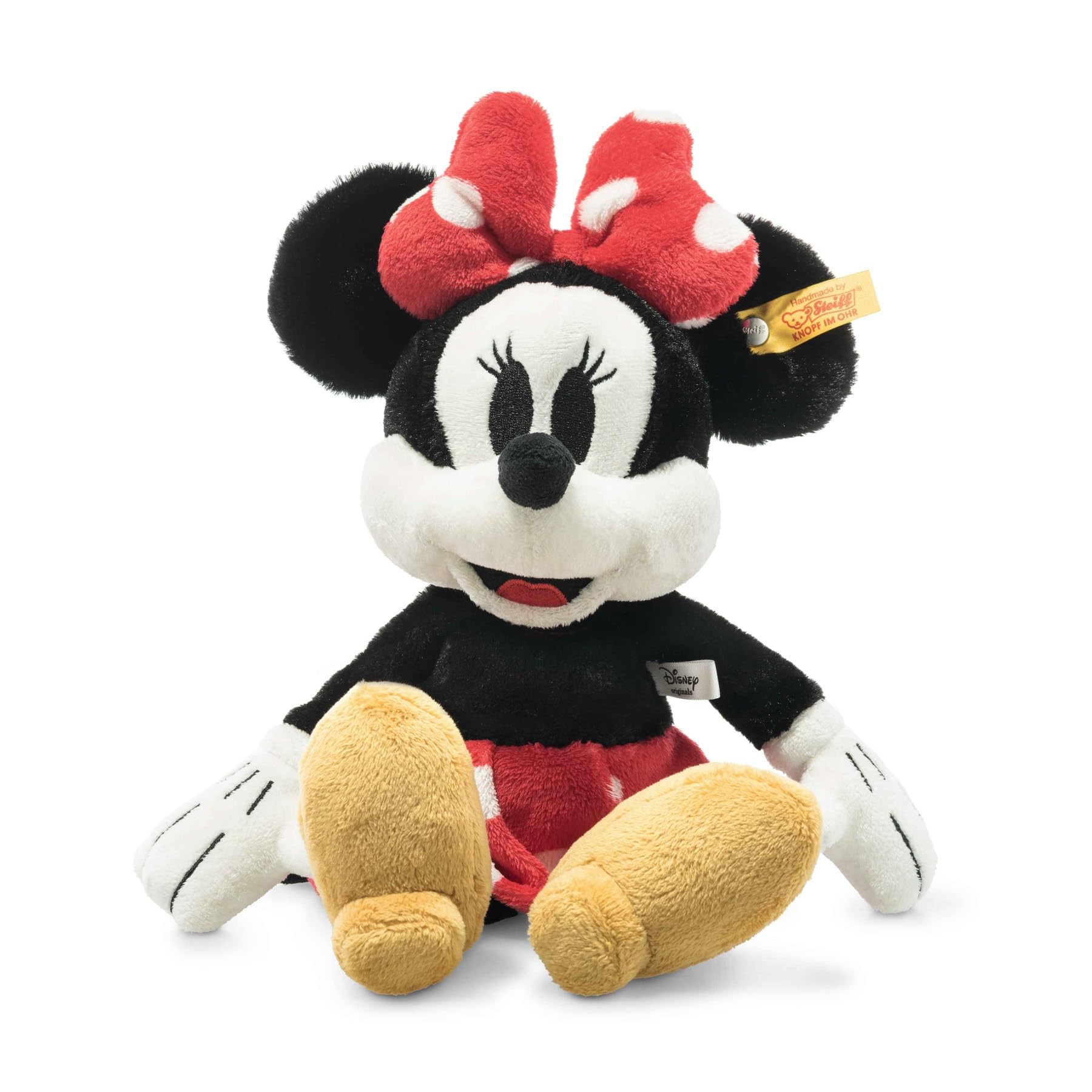 Steiff Disney Originals Myszka Mickie, ręcznie robiona pluszowa zabawka premium, klasyczna mysz Minnie, 30 cm wysokości