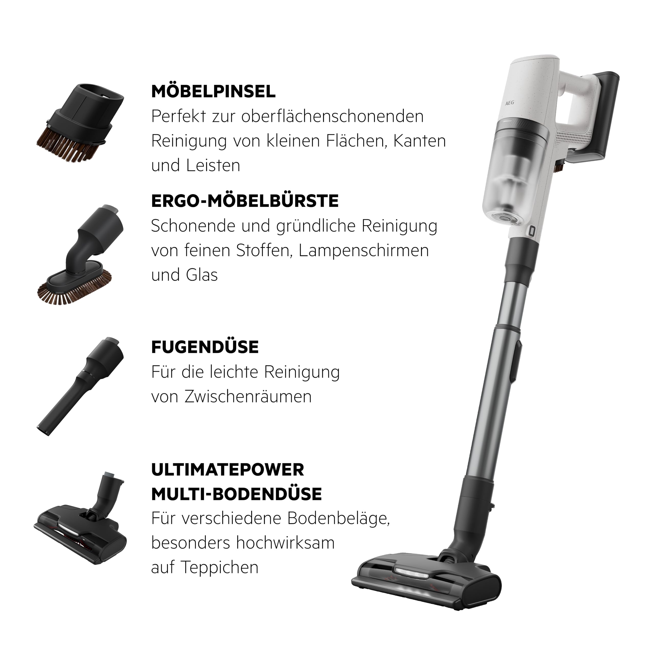 Aeg Akku-Hand-und Stielstaubsauger AP82UB25SH – Bild 2