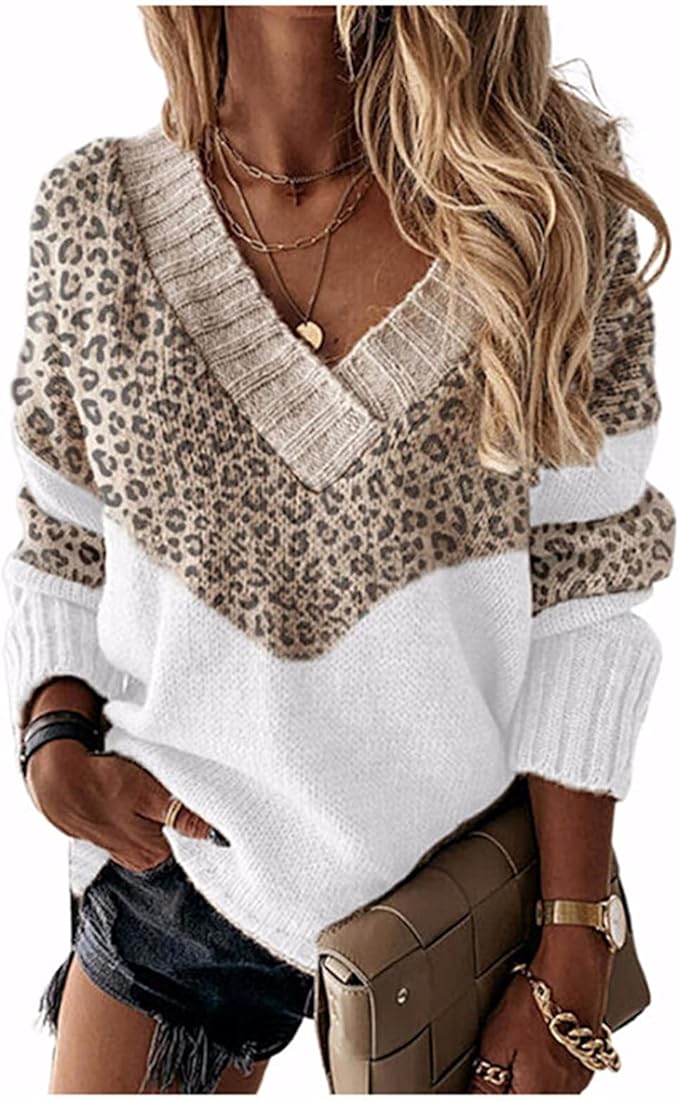 GYQWJPC Trui dames truien trui casual lange mouw winter patckwork kleur GYQWJPC Trui dames truien trui casual lange mouw winter patckwork kleur