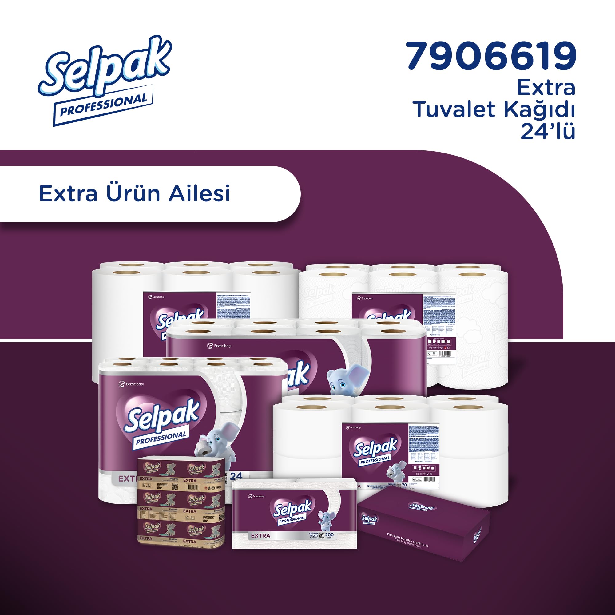 Selpak Professional Extra Tuvalet Kağıdı, 24 Rulo