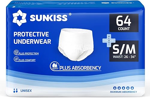 Miniatura 9 de SUNKISS TrustPlus - Ropa interior desechable unisex para incontinencia, absorción pesada, protección contra fugas de barrera, control de olores, 16