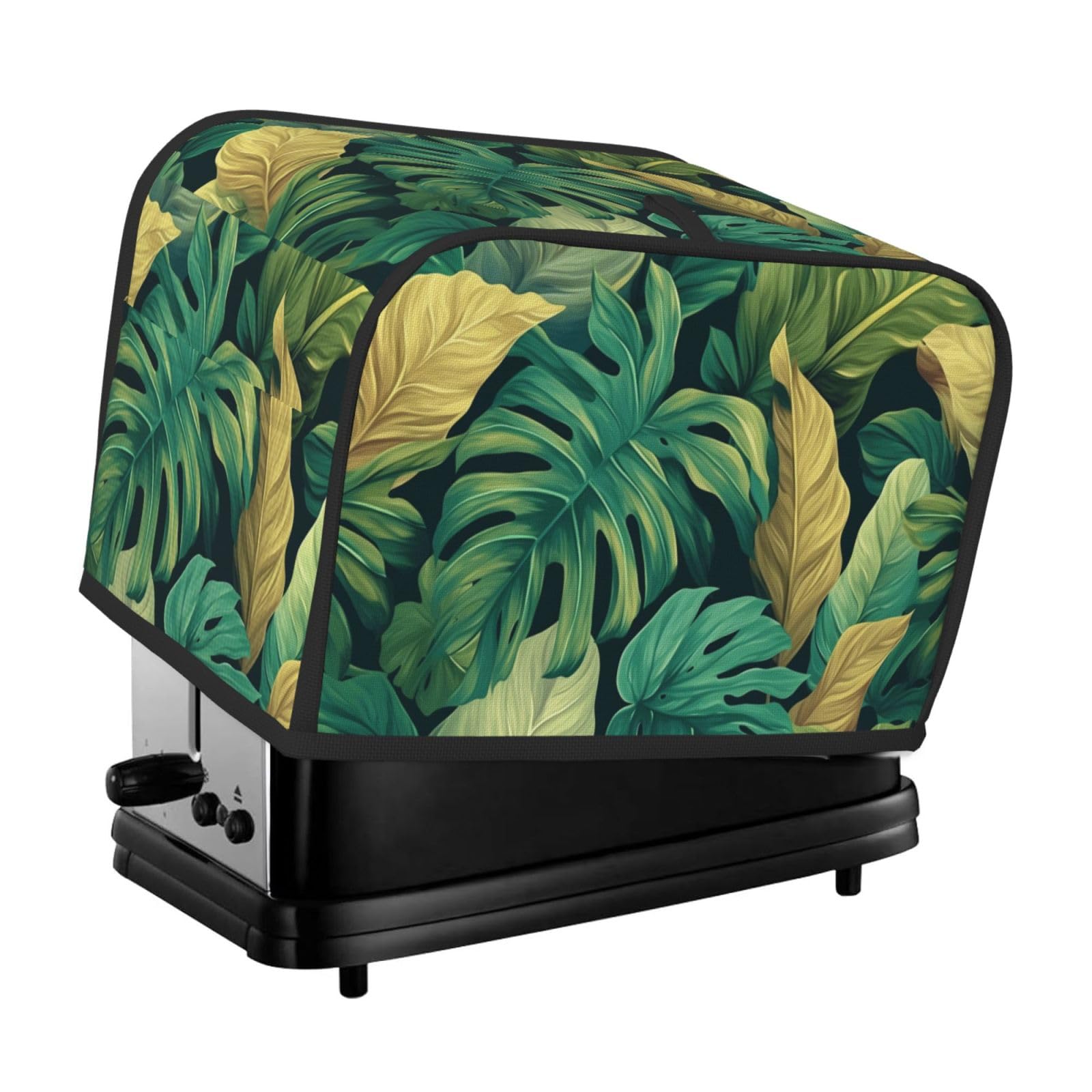 Smazdfxx As Pic Green Tropical Leaves Toaster Cover 2 Slice Toaster Covers Bread Maker Cover Kitchen Small Appliance Covers Kitchen Accessories