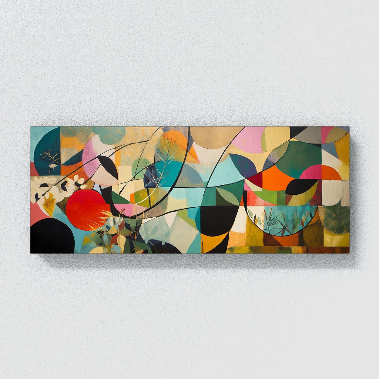 Amazon.com: Sense Canvas Mid Century Abstract 27 Canvas Art - Home