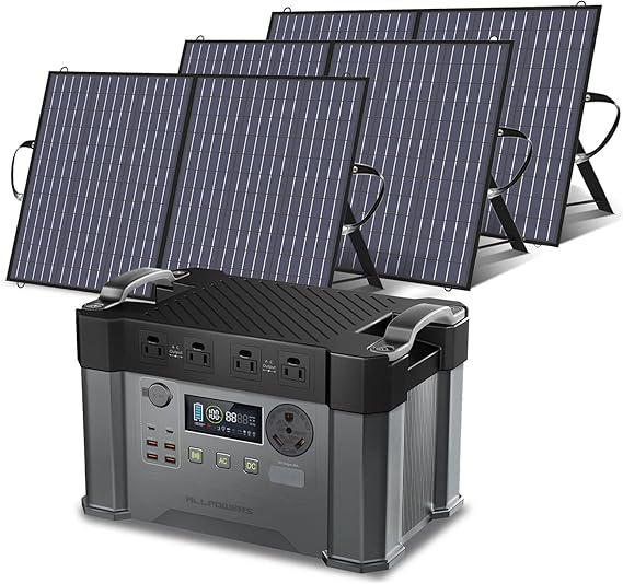 ALLPOWERS S2000 Pro Solar Generator with Panels Included