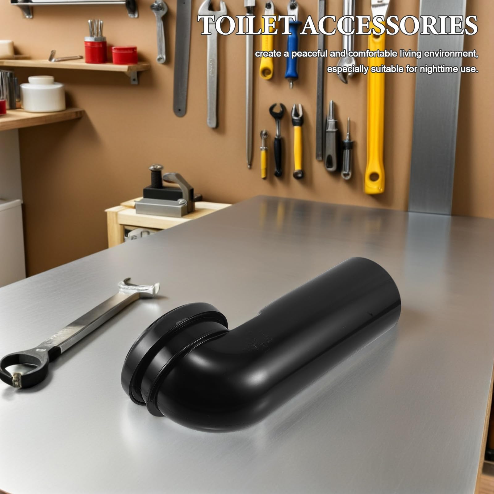 Toilettenverlegungsrohr 90mm Schwarz Pvc für Badezimmer