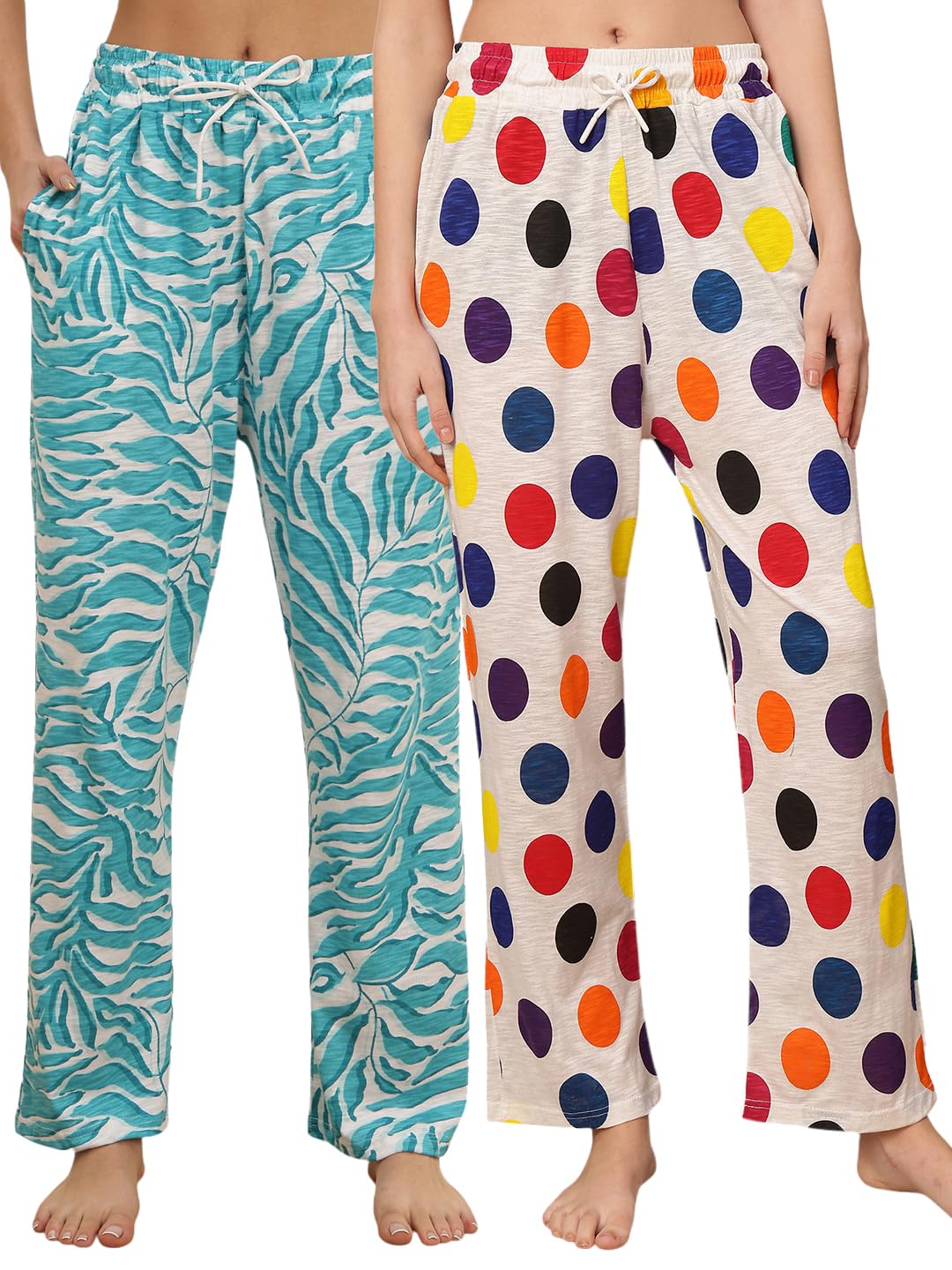 Women Printed Lounge Pants Combo-picture-38