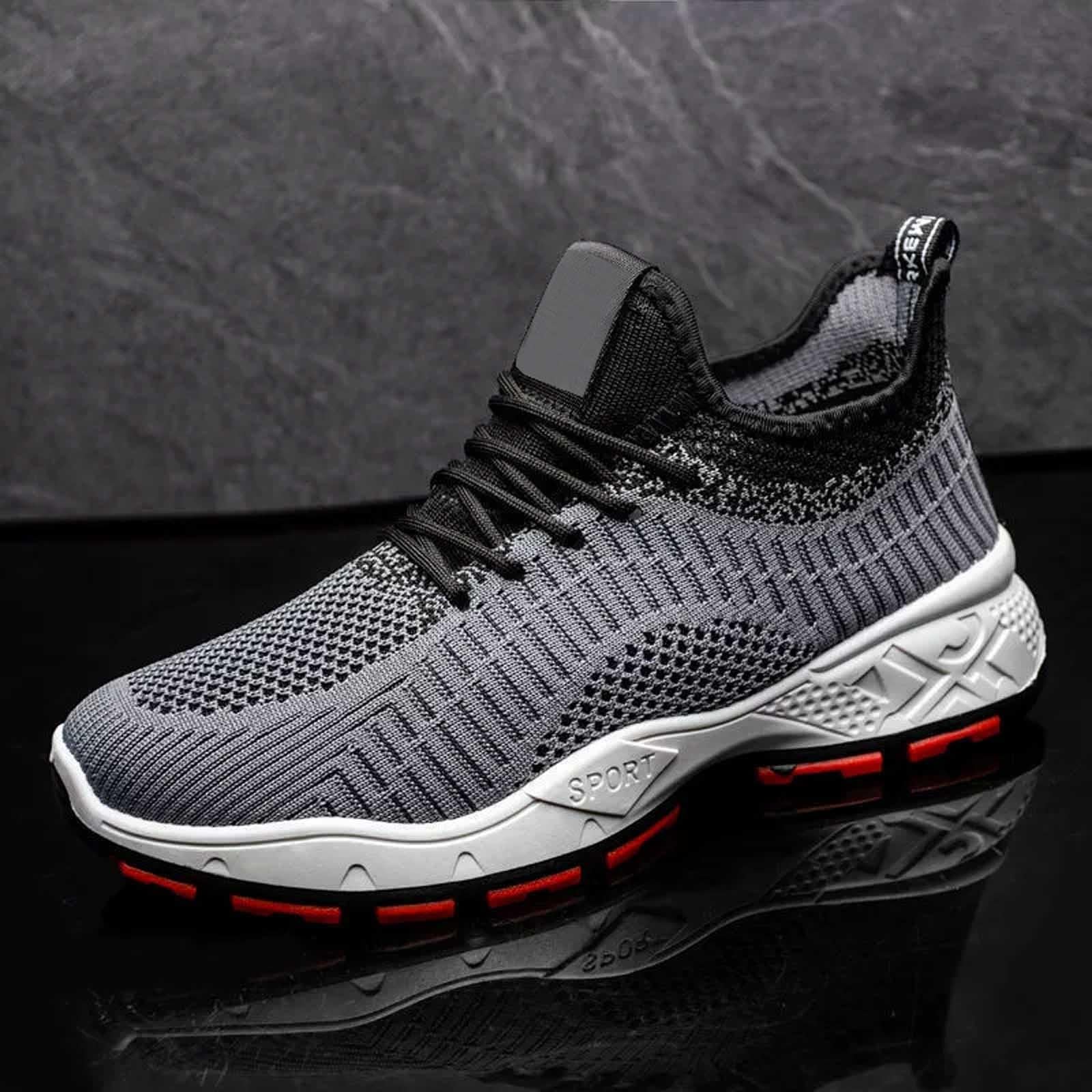 Scarpe Uomo Scarpe Running Uomo Jogging Inverno Sneakers Men Shoes da Sportive Ginnastica Bianche Traspiranti Palestra Estive Tela Blu Tennis Lacci Invernali 40 Eleganti Senza Estate for Ammortizzate