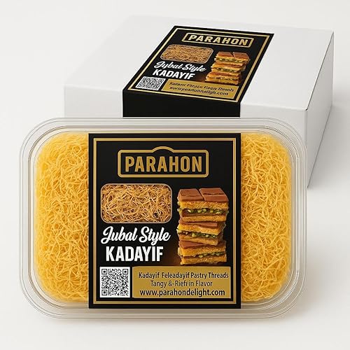 Miniatura 5 de Masa de fillo rallada Kataifi 17.6oz - Kadayif  Katafi  Katifi  Pastelería Kunafa - Relleno de chocolate de Dubai y postres de crema de pistacho -