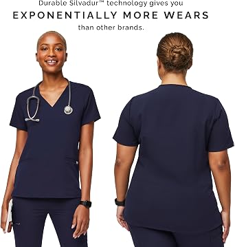 FIGS Casma Scrub Top for Women Classic Fit, 3 Pockets, Four-Way Stretch, Anti-Wrinkle