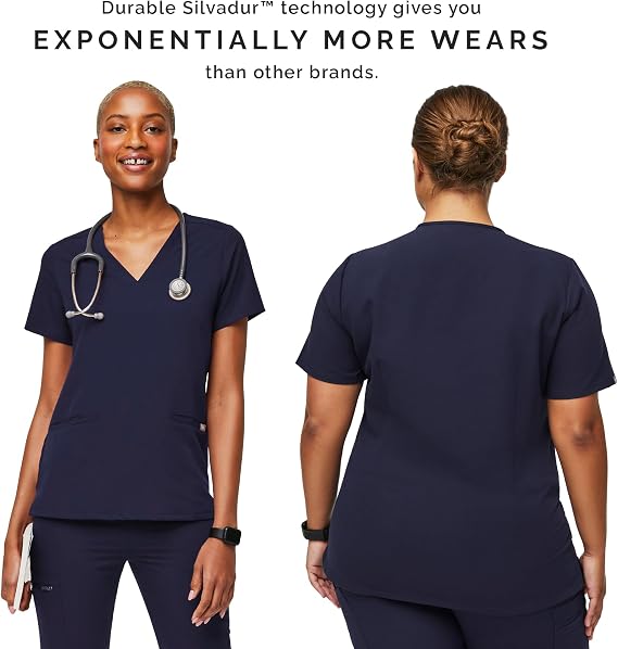 FIGS Casma Scrub Top for Women Classic Fit, 3 Pockets, Four-Way Stretch, Anti-Wrinkle