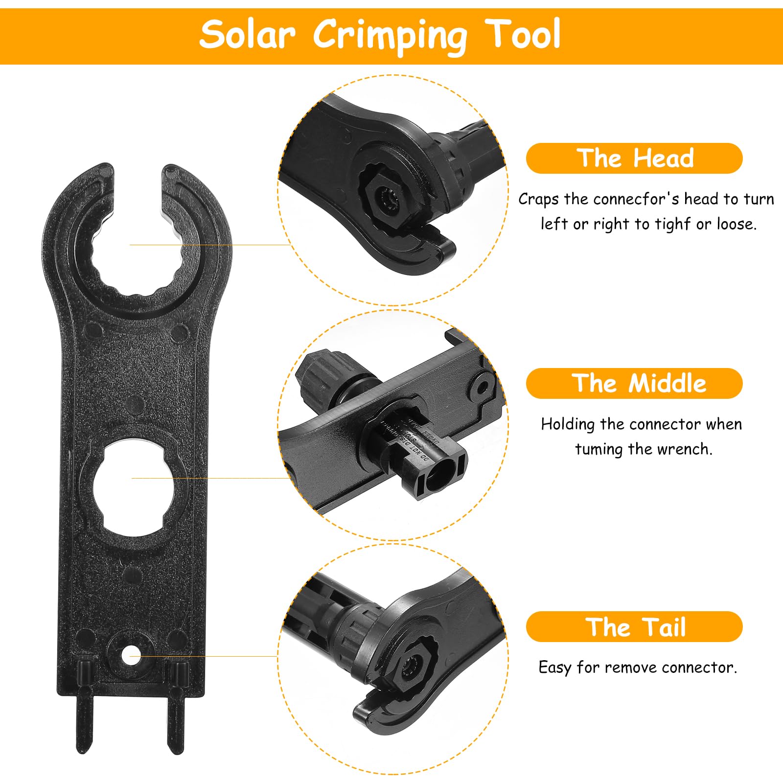Connecteurs MC4 Solaires Connecteurs Panneau Solaire GTIWUNG - Lot 6 Paires Mâle/femelle - IP67 étanche - Pour Câbles 2.5-6mm² - Photovoltaïque Câbles Panneaux Solaires 6mm²
