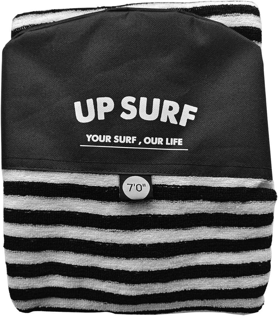 UPSURF 7'/7'6"/8'/8'6"/9'/10'Surfboard Sock Cover-Long board Sock Cover Light Protective Bag for Your Surf Board