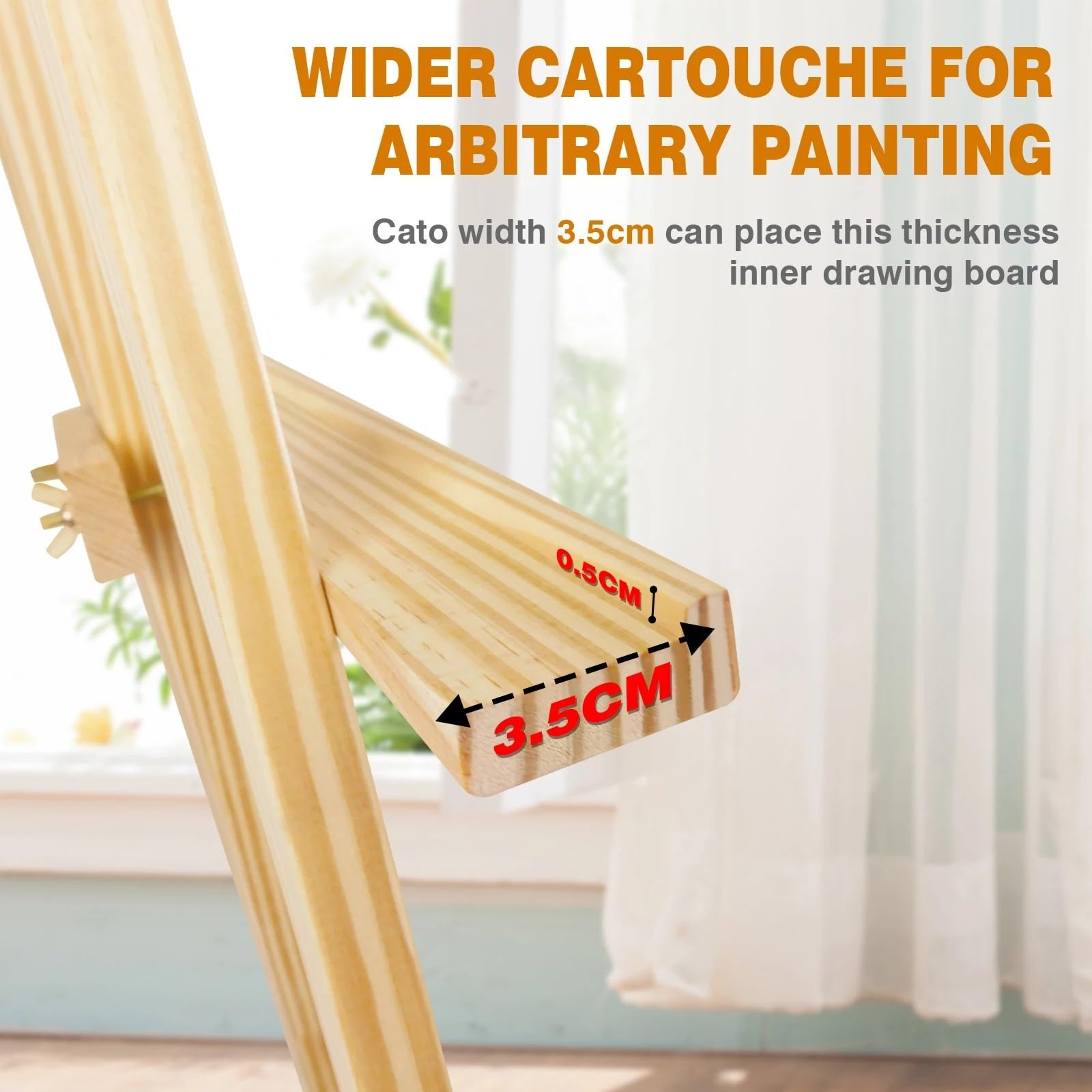 Caballete Caballete de estudio plegable madera 1,75 m con marco en forma A for pintar, dibujar, exhibir arte, for bodas, manualidades Para dibujar