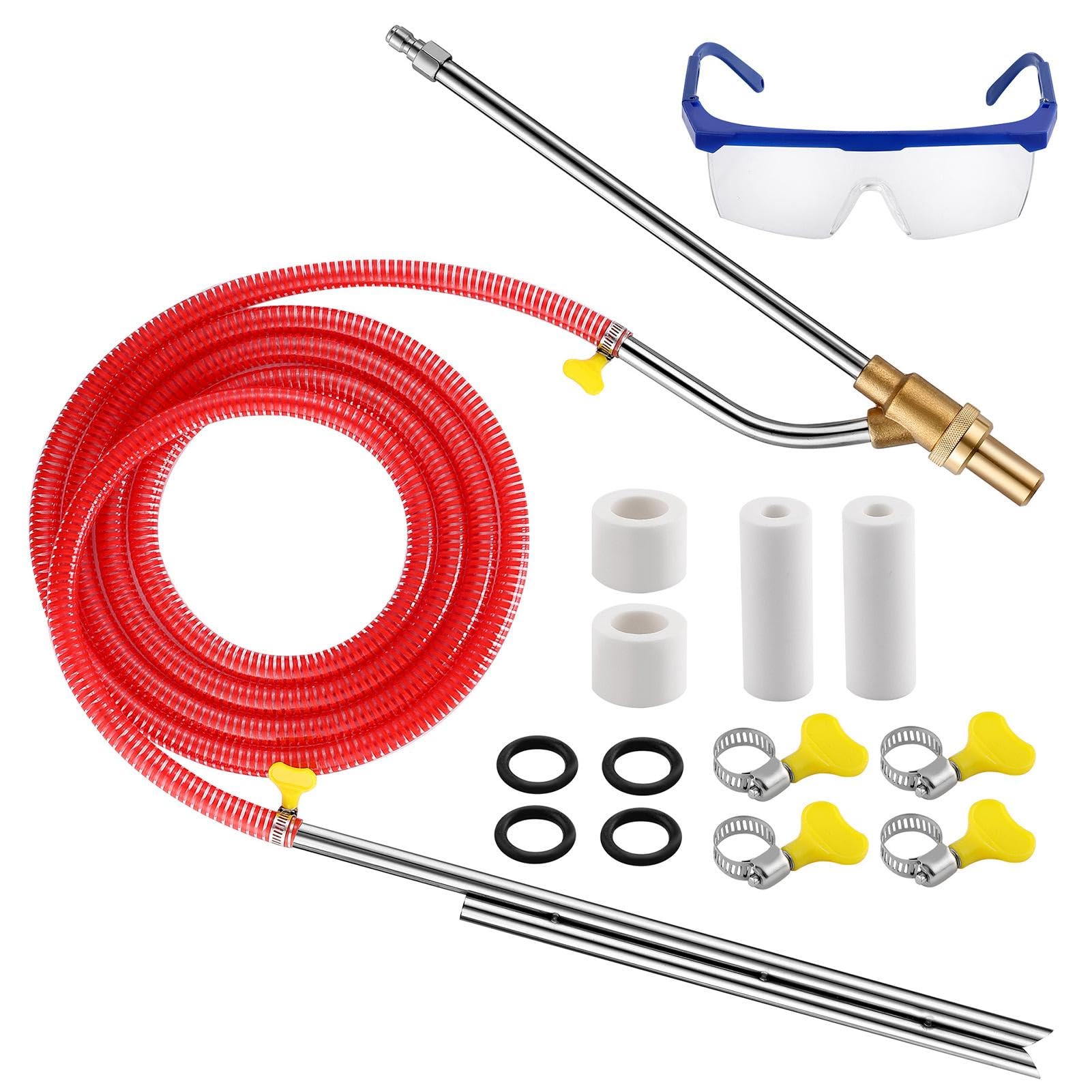 Kit di sabbiatura, kit di sabbiatura per idropulitrice, Sabbiatrici da 5000 psi per idropulitrice, Kit di sabbiatura a sgancio rapido da 1/4 di pollice per rimuovere ruggine, vernice e macchie
