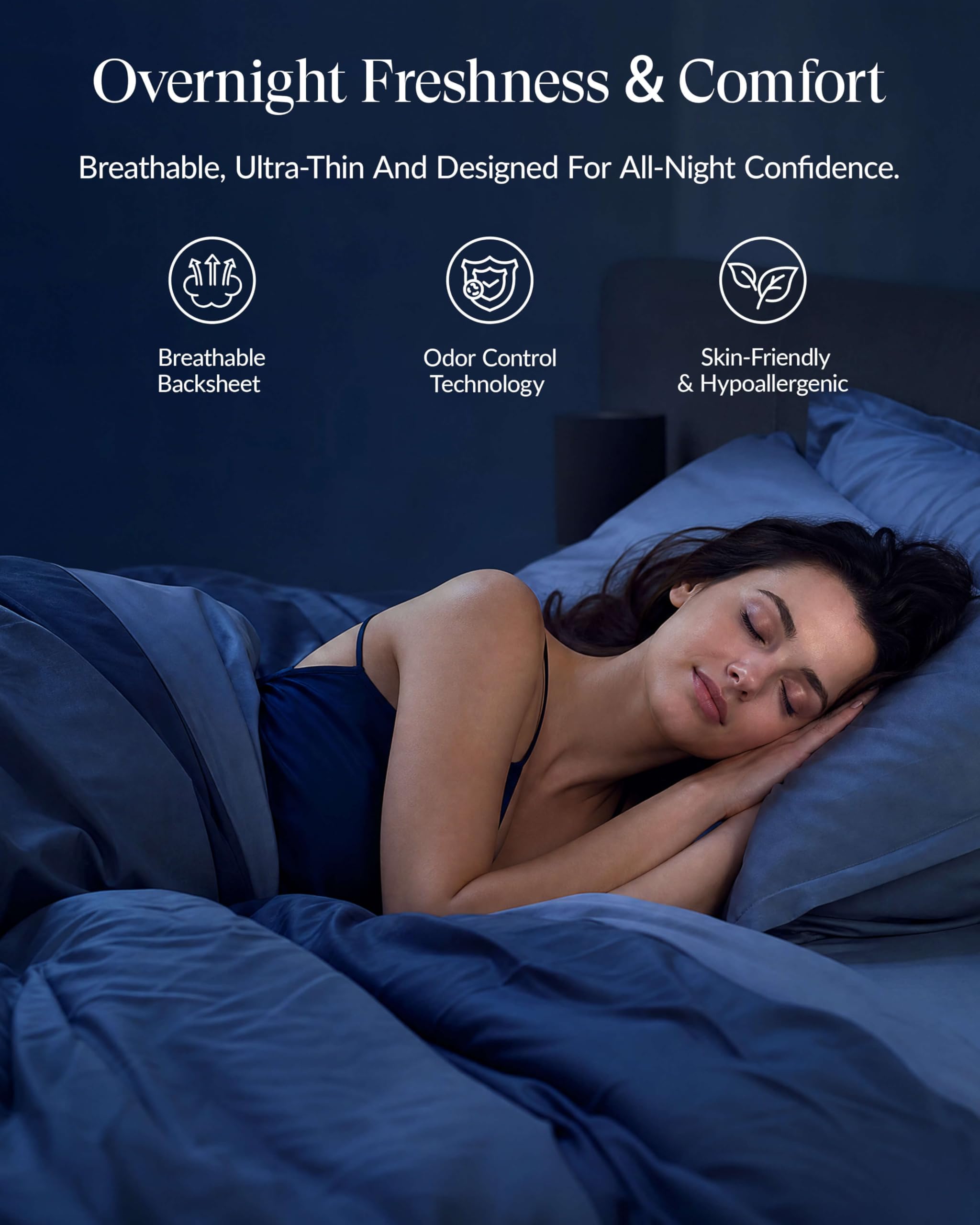 Almohadillas sanitarias 100% orgánicas para mujer, ultra finas, extra pesadas, con alas, almohadillas menstruales de algodón, cobertura adicional, almohadillas femeninas de súper absorción (durante la