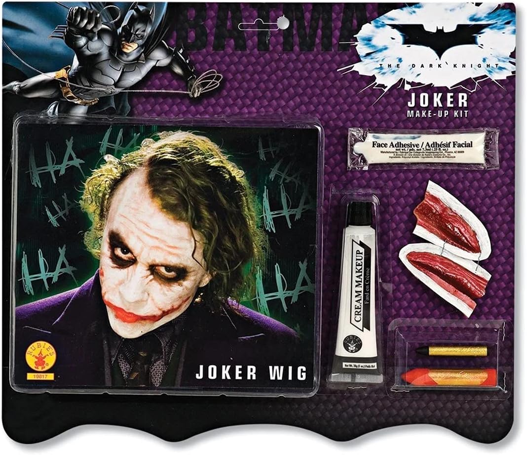 Batman Deluxe Joker Wig And Make Up Kit, Multi, One size