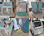 Grand sac à dos Cat Carrier, Pet Carpack Carrier pour petit chien jusqu'à 16 Pounds, Sac à dos respirant pour le voyage et la randonnée en plein air, Airline Approuvé