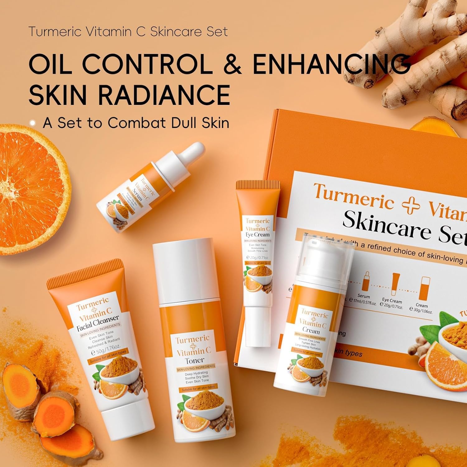 Vawolecy Turmeric Vitamin C Skin Care Set - Image 2