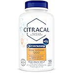 Citracal Slow Release- Calcium 1200 mg with Vitamin D3, Magnesium, Calcium Supplement, Bone Health Support, Take Once Daily Caplet, 185 Count