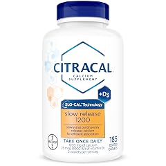 Citracal Slow Release- Calcium 1200 mg with Vitamin D3 Magnesium Calcium Supplement Bone Health Support Take Once Daily