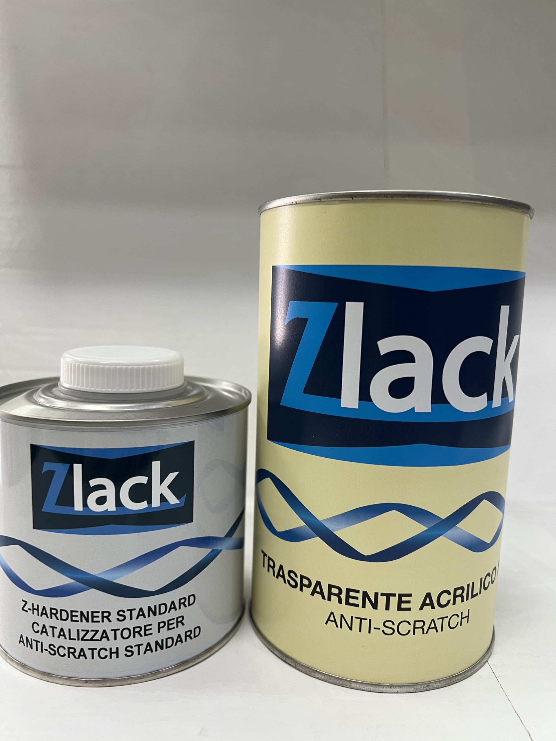 KIT trasparente 1lt HS Acrilico antigraffio per carrozzeria auto e moto + Catalizzatore HS 0,5 lt