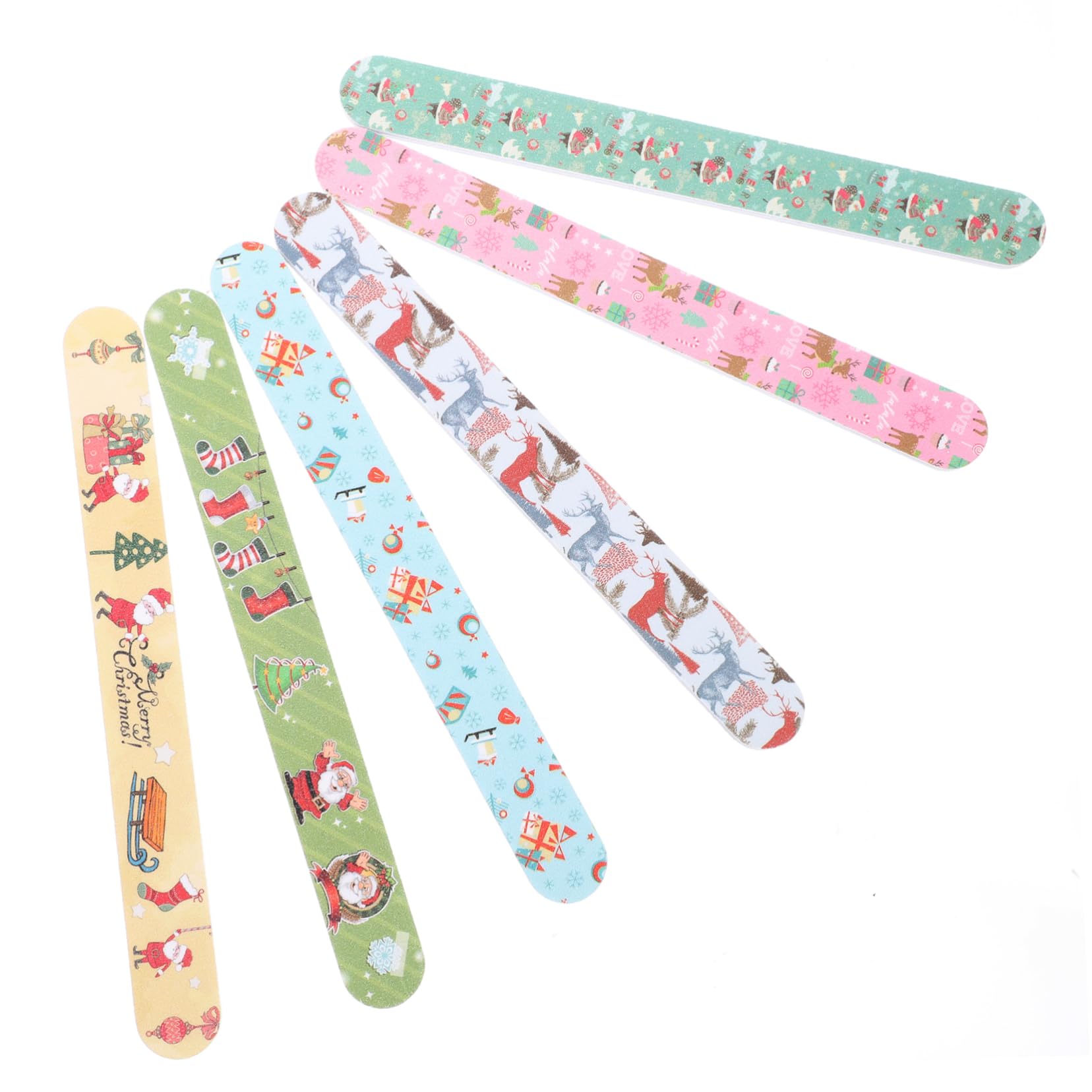 12pezzi Unghie Natalizie Lucidanti Manicure Pedicure Fai da Te Regalo Donna Ragazza Forma Unghia Naturale Finta Acrilica Stili multipli