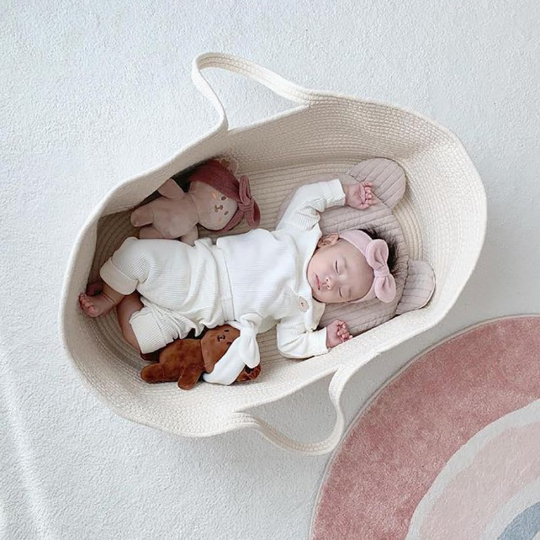 Baby-Wickelkorb, zusammenklappbar, für Babys, Reisen, zum Schlafen, 70 x 40 x 25 cm