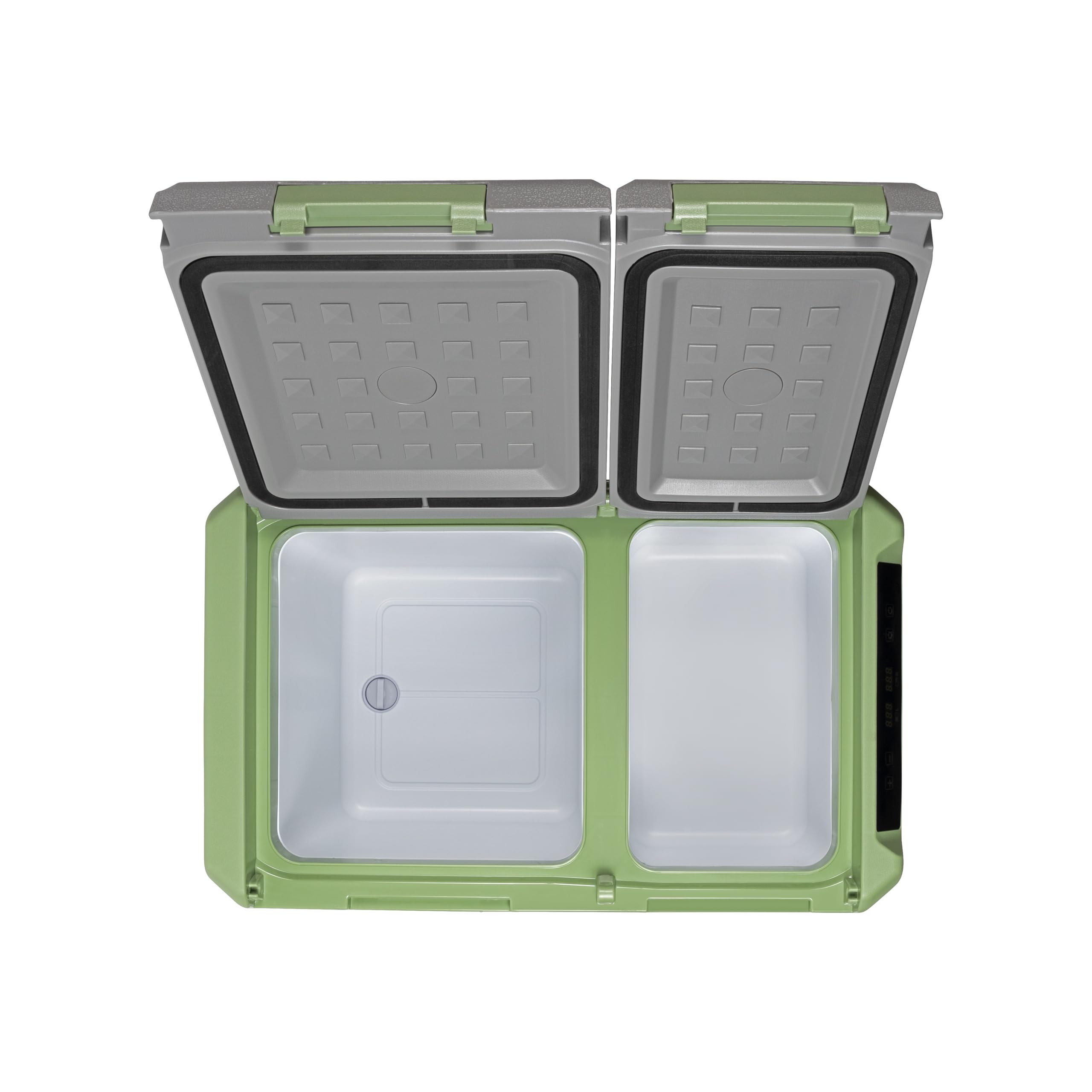 Steamy-E Single Zone 45, Frigorifero Elettrico a Compressore, 12/24V DC e 100-240V AC, per Congelare e Raffreddare da -20℃ a +20℃, Ideale per il Campeggio, 32 Litri, Grigio