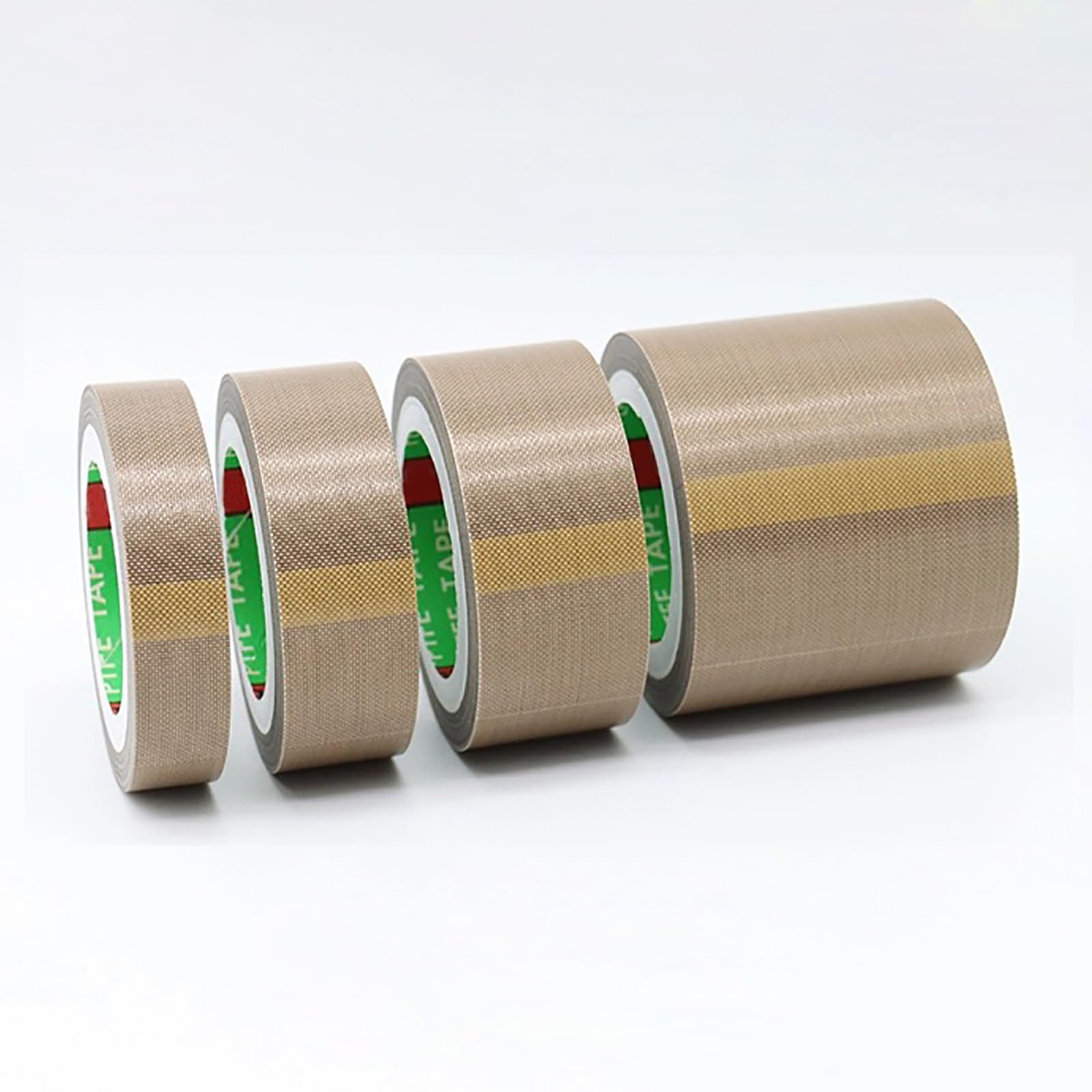 Nastro isolante in fibra di vetro ad alta temperatura - 0,13 mm di spessore, 80-100 mm di larghezza, adesivo PTFE for macchine sigillatrici sottovuoto e industrie elettriche - 10 metri di lun