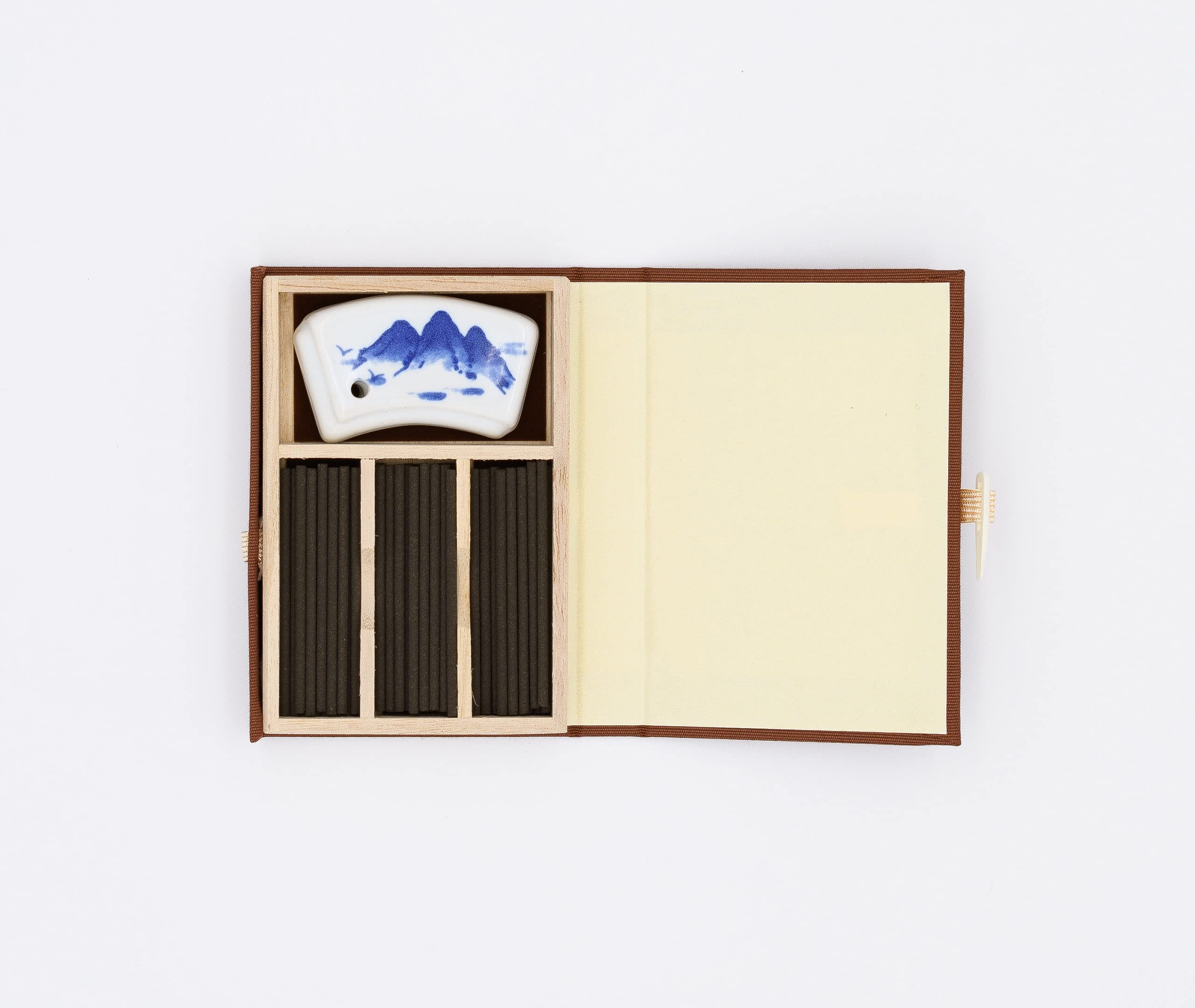 Nippon Kodo Japanischer Weihrauchstangen & Halter -Set aus Aloeswood (Jinkoh) in Keramik