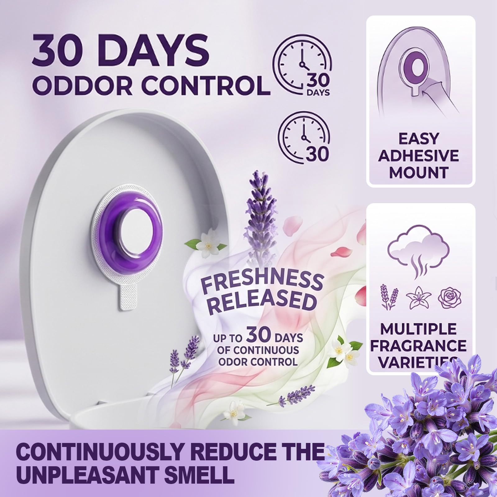 6 Pezzi Deodorante Per Bidoni, Autoadesivo e Duraturo Deodorante Pattumiera, Neutralizzatore di Odori per Bidoni Della Spazzatura,Neutralizza Efficacemente Gli odori, Facile da Applicare