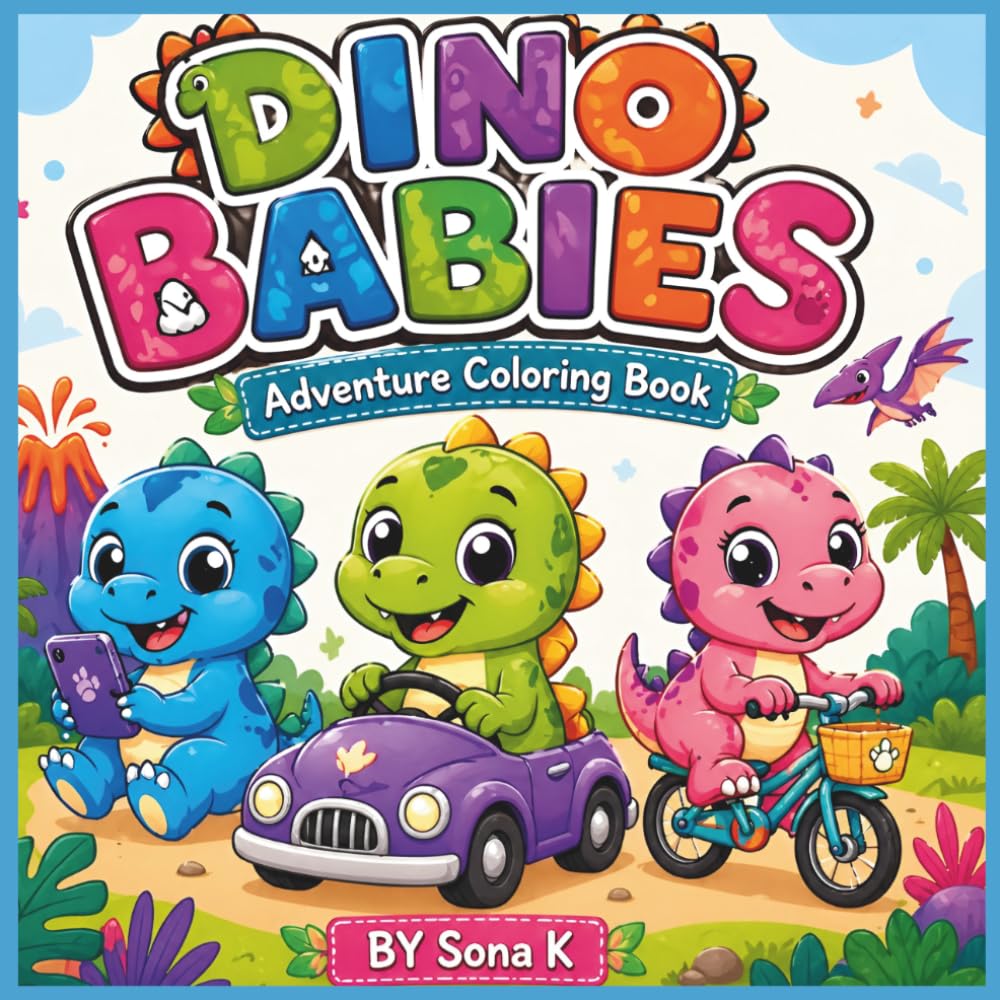 DINO BABIES: Adventure Coloring Book