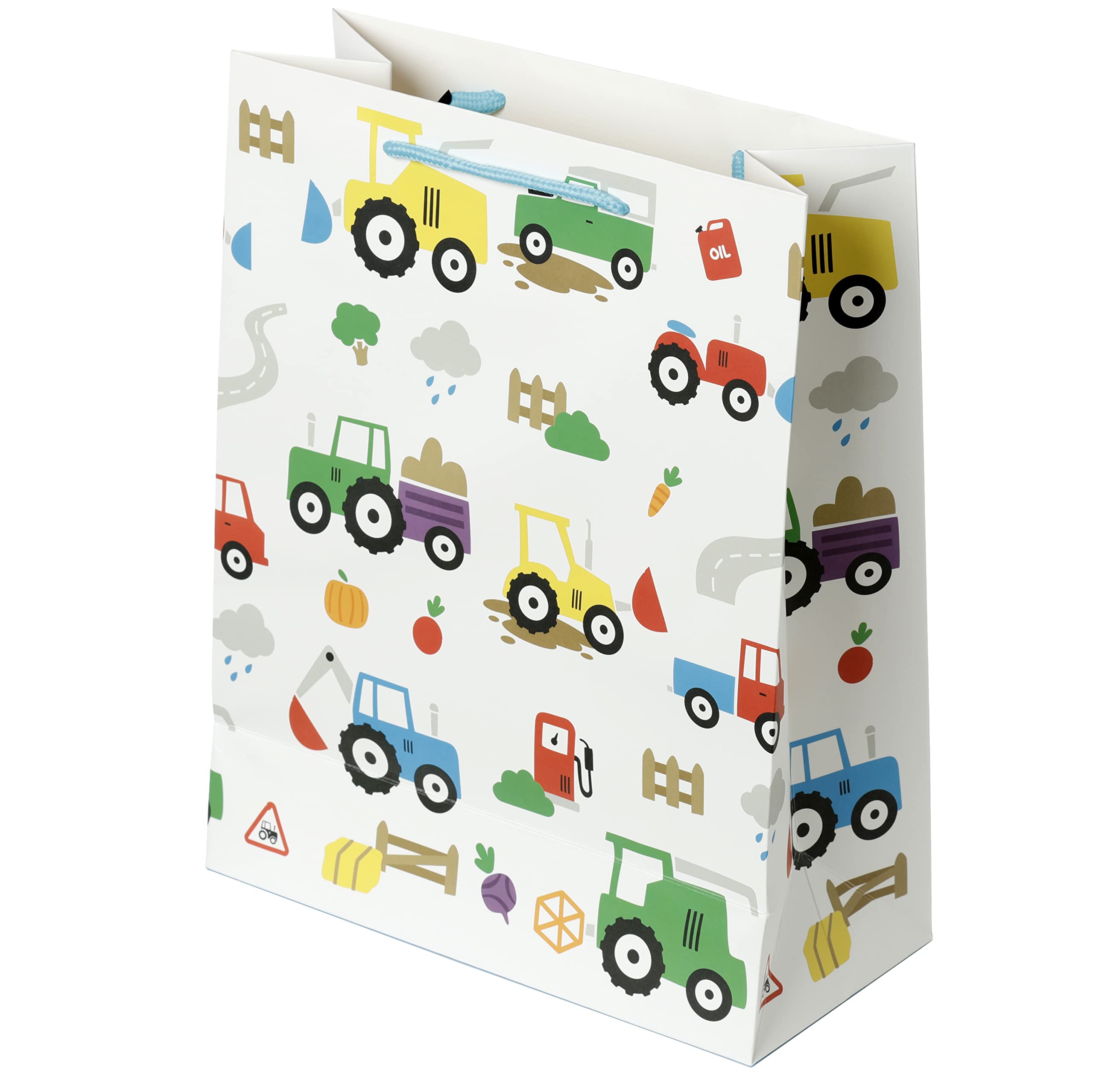 Gift Bag - Tractors - L, multi-coloured, 1 unità (Confezione da 12)