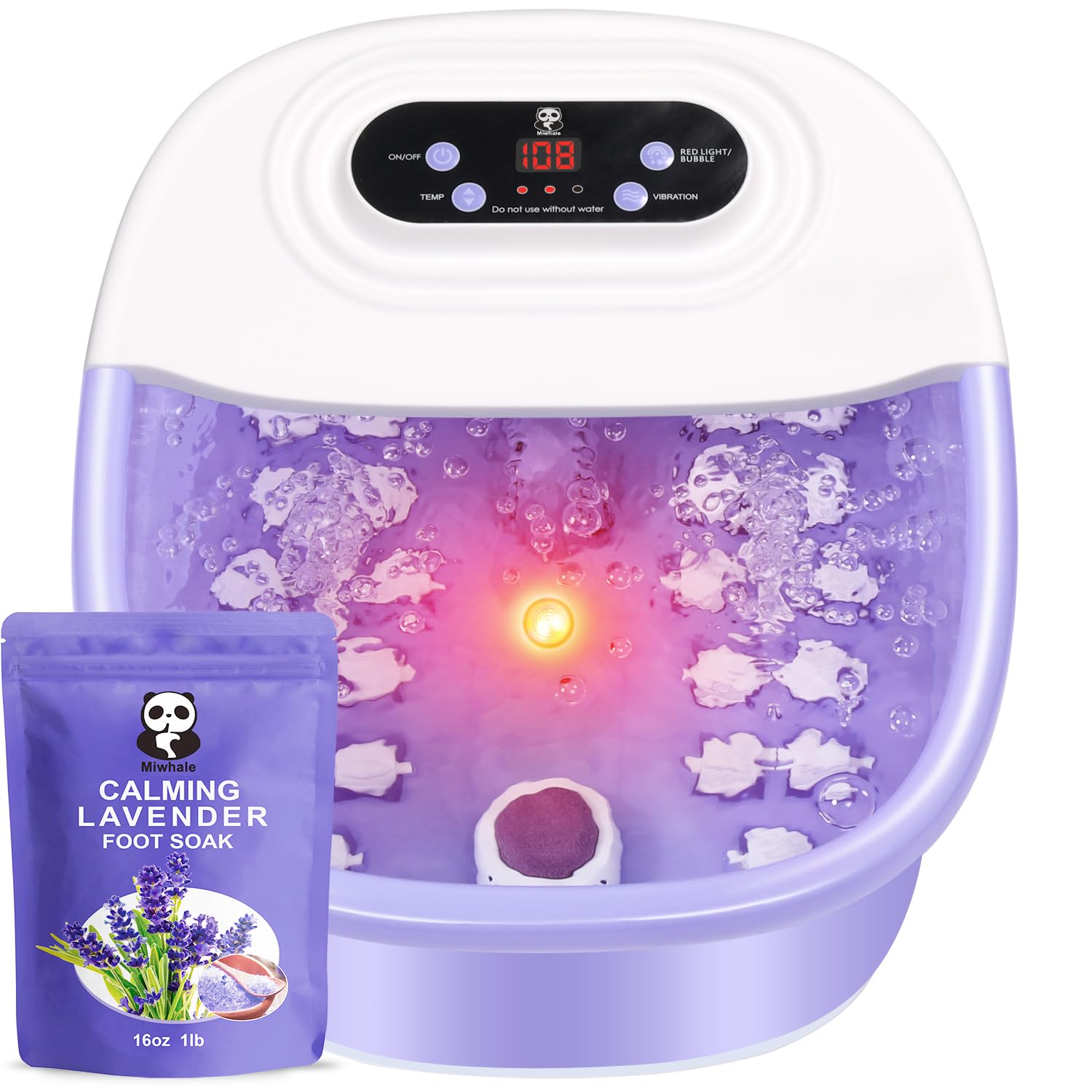 Photo 1 of Miwhale Foot Spa Bath Massager - Purple