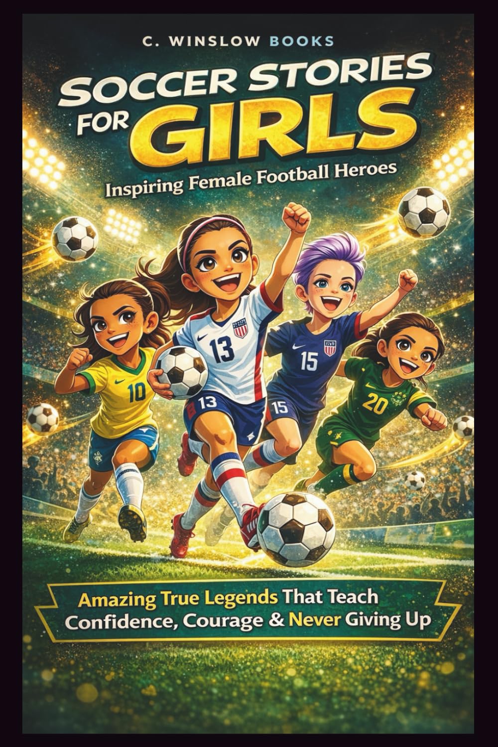 SOCCER STORIES FOR GIRLS: Inspiring Female Football Heroes: Amazing True legends That Teach Confidence, Courage & the Power of Never Giving Up (FOR GIRLS CHILD)