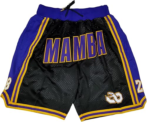Pantalones cortos de bsketball para hombre, pantalones cortos deportivos retro con bolsillos, malla de secado rápido, rendimiento activo para