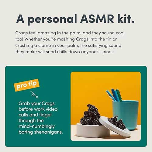 Miniatura 69 de Speks Original Crags - Masilla de ferrita Más de 500 piedras de ferrita en una lata, juguete antiestrés para aliviar el estrés, juguete sensorial