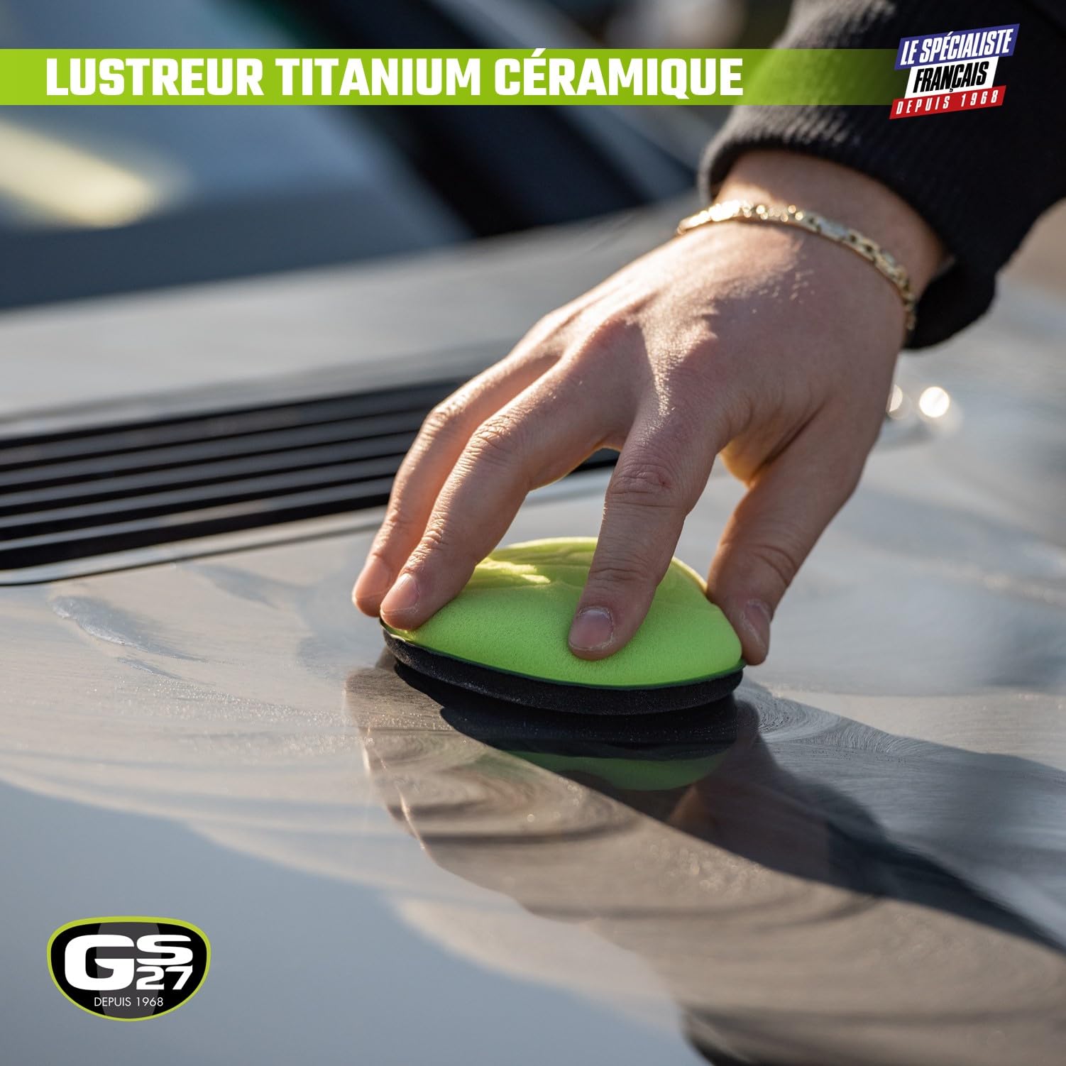 GS27 - Lustreur Titanium Céramique - Produit Nettoyant Voiture - Brillance Instantannée - Sans Rinçage - 500 ml