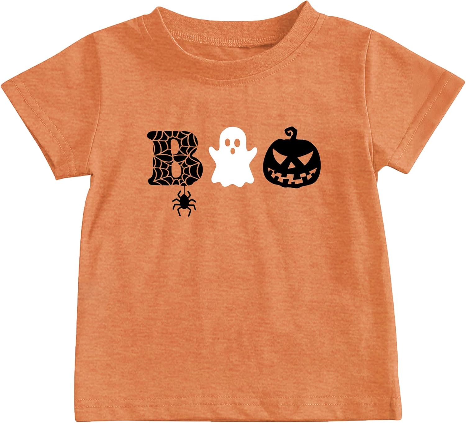 Kids Halloween Boo Shirt Toddler Boys Girls Cute Fall Pumpkin T Shirt Ghost Holiday Boos Short Seleve Tee Tops - Image 5