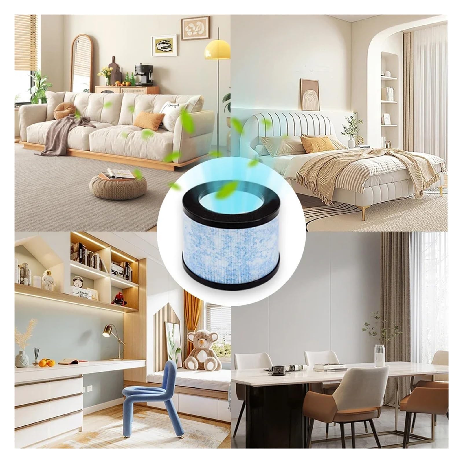 Filtro Purificatore D'aria Da 2 Pezzi, Purificatore D'aria Compatibile