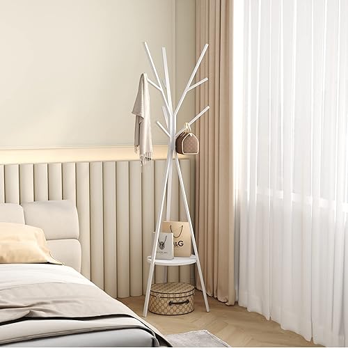 Miniatura 20 de Perchero para sombreros, soporte de metal para sombreros, con 9 ganchos para ropa, sombreros y bufandas, color negro, 17.72 pulgadas de ancho x