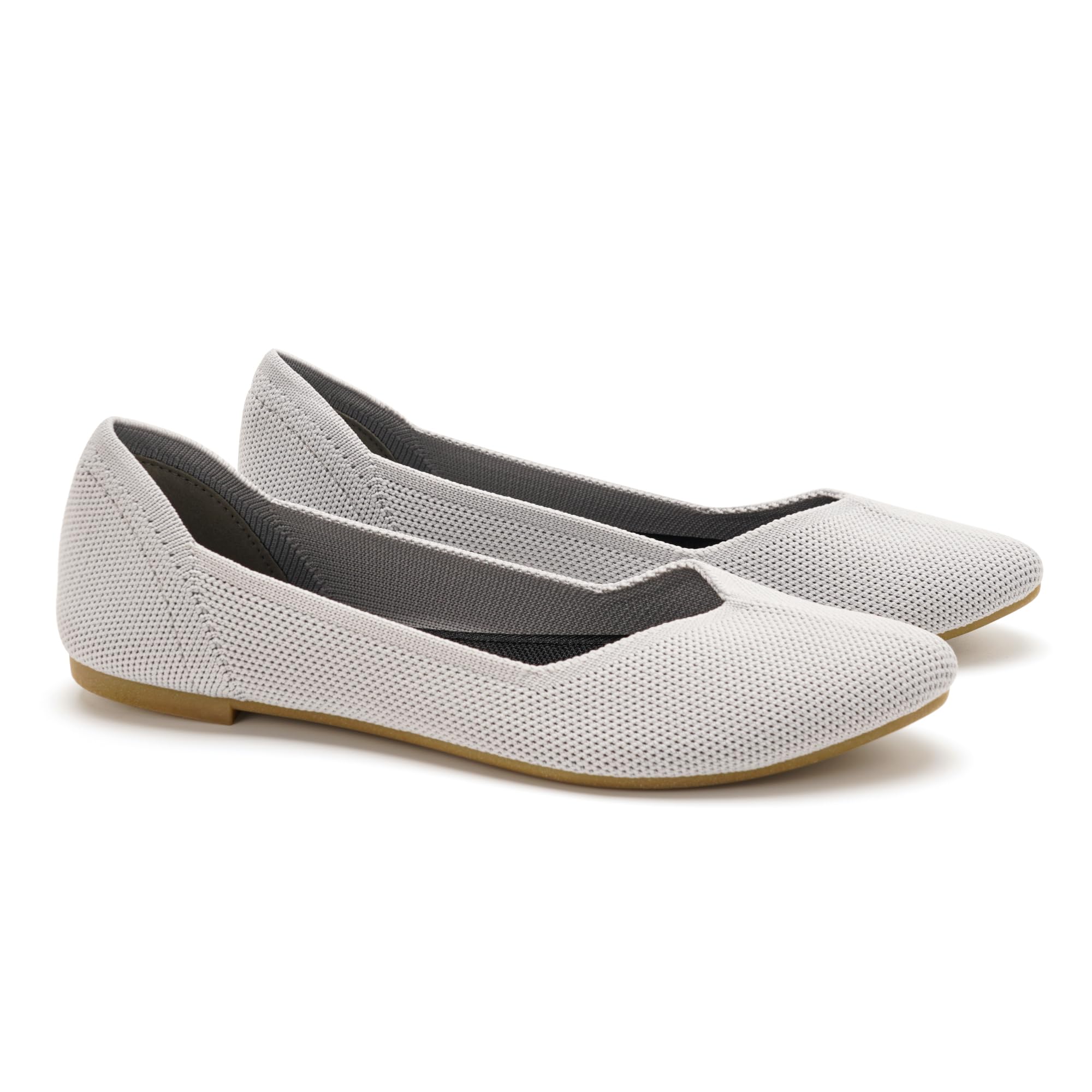 GLAMORA Bailarinas Mujer Punta Fina Manoletinas Punto Zapatos Planos Slip On Calzado Transpirable Ligero Ballet Flats Cómodos Tejido Flexible Primavera Verano