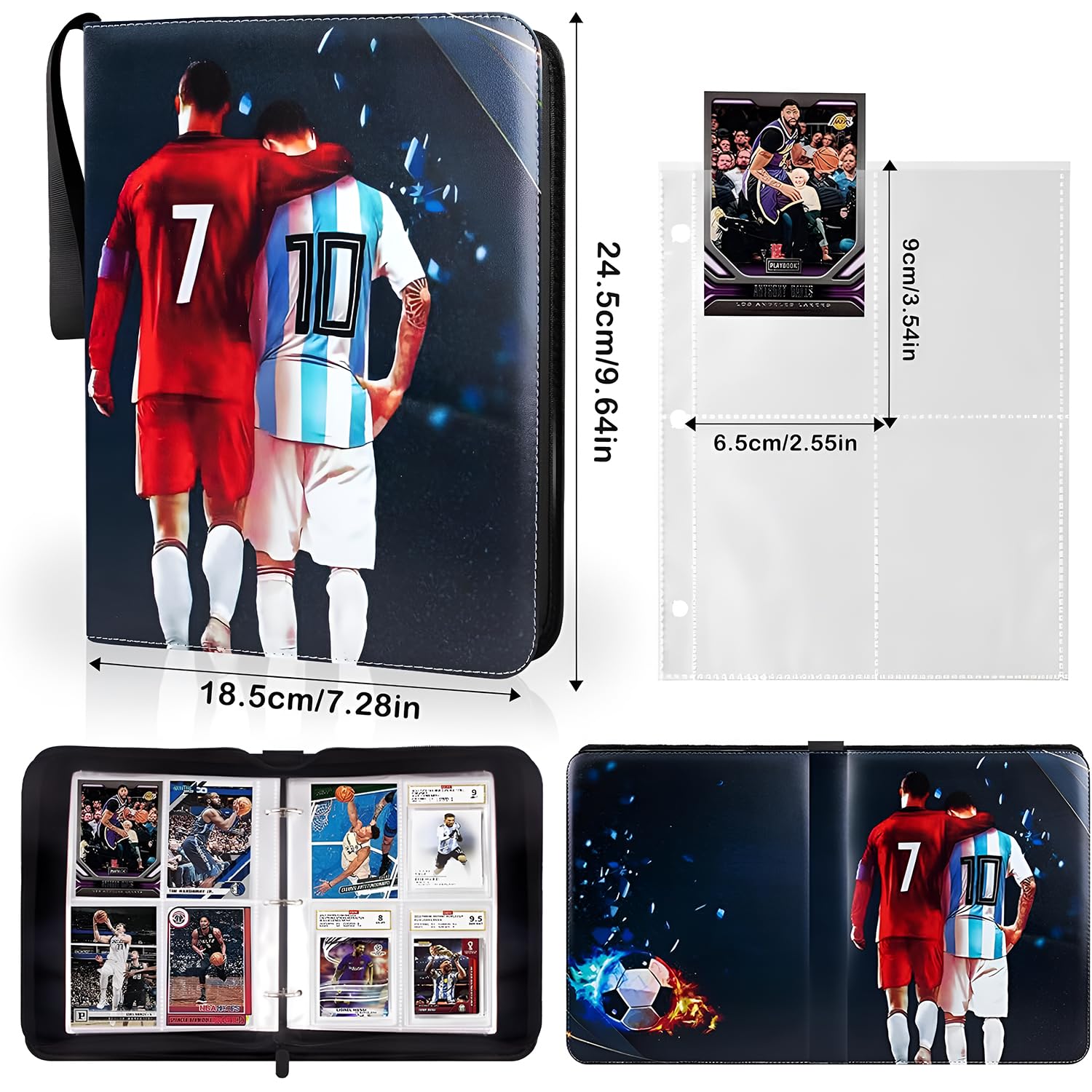 SYGA Football Card Binder - 400 Pockets -3