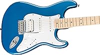 Vista 87 de Fender Squier Affinity Stratocaster - Paquete azul Lake Placid con amplificador Frontman 10G, estuche, afinador, cable de instrumento, correa, púas