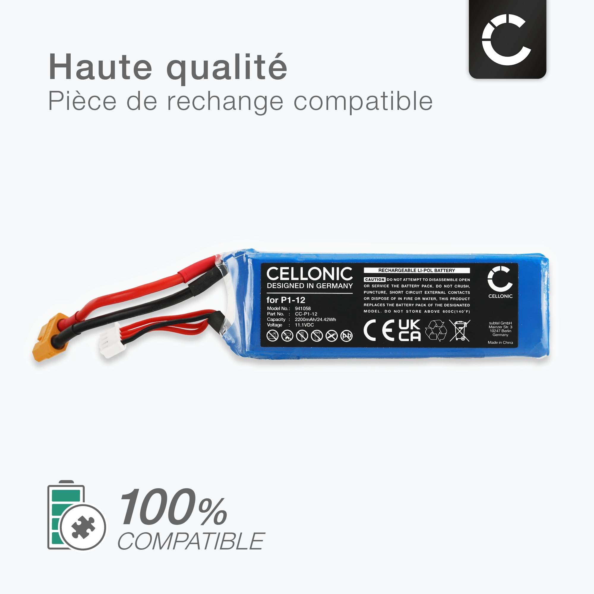 CELLONIC Batterie Compatible avec DJI FC40, Phantom 1, P1-12