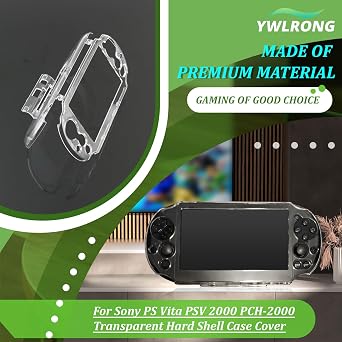 Sony PlayStation PS Vita Slim PSV 2000用透明ハードシェルケースカバー 保護ハードクリスタルクリアケースアクセサリー交換部品